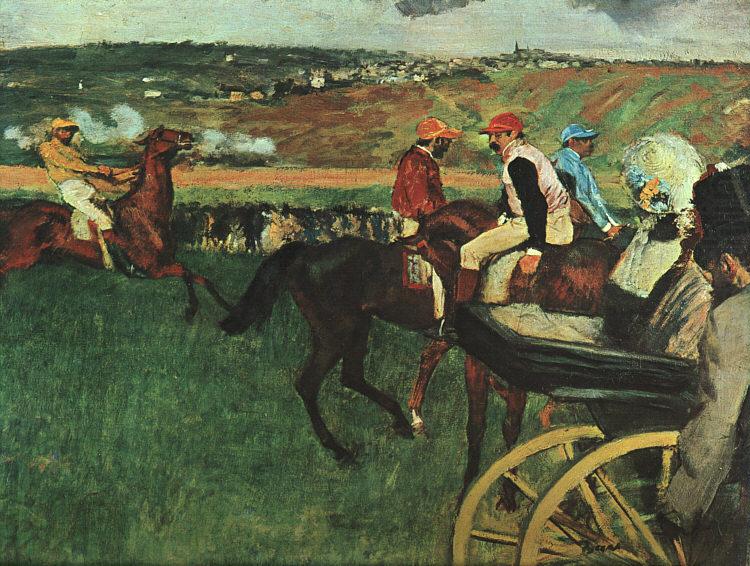 At the Races, Edgar Degas